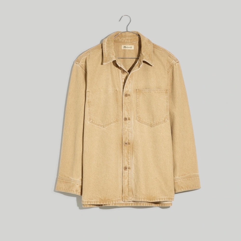 Madewell Tan Button-Up Shirt